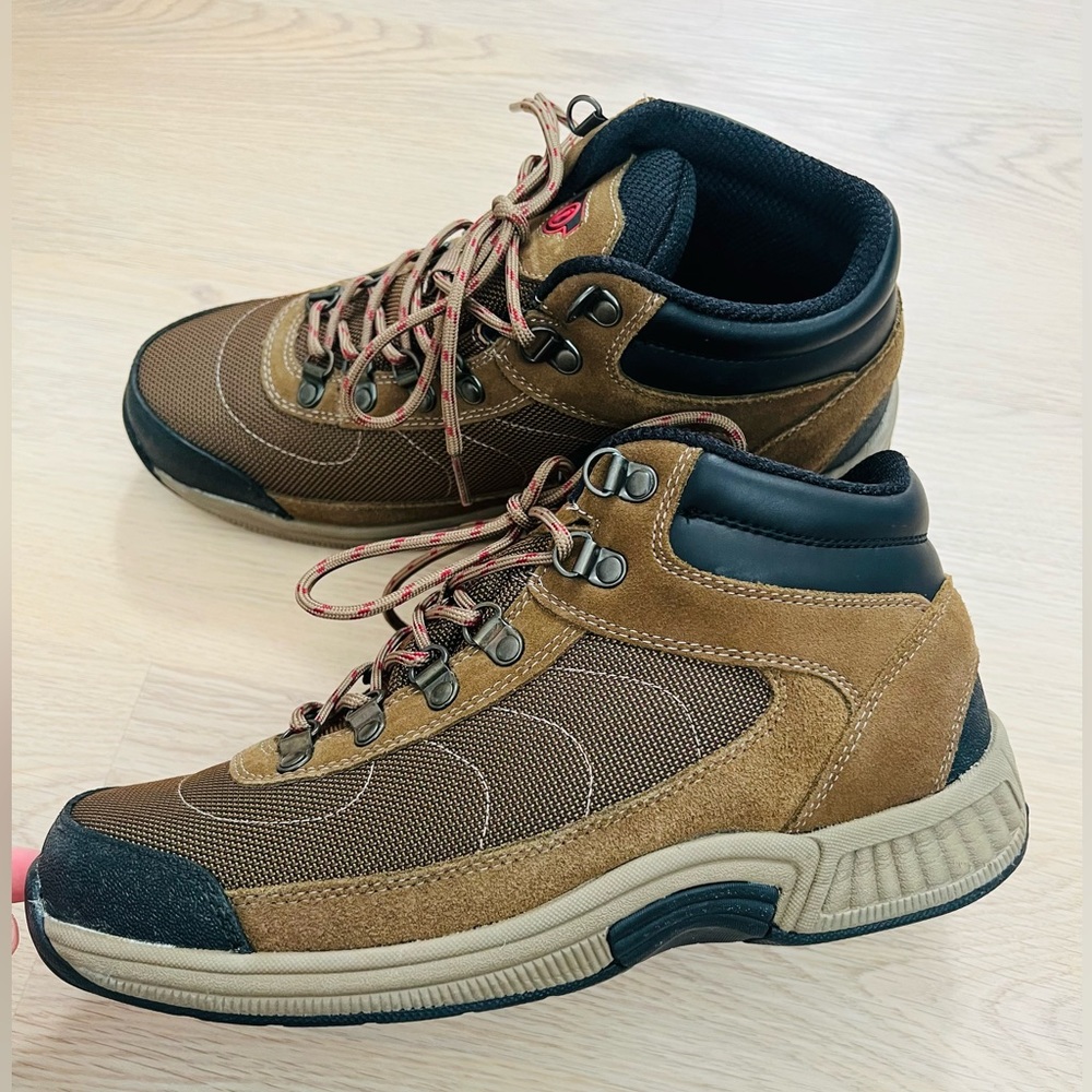 Orthofeet Delta 882 Womens Size 9.5 Wide Brown Suede Orthopedic Hiking Boots